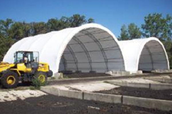 56'Wx27'H tall fabric structure